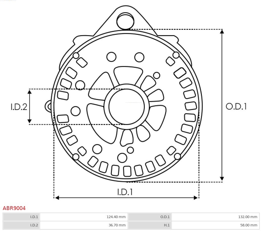 Bracket, alternator drive flange AS-PL ABR9004 3