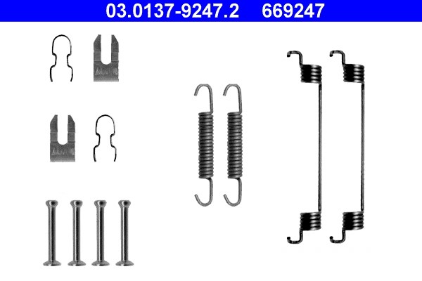 Accessory Kit, brake shoes ATE 03.0137-9247.2