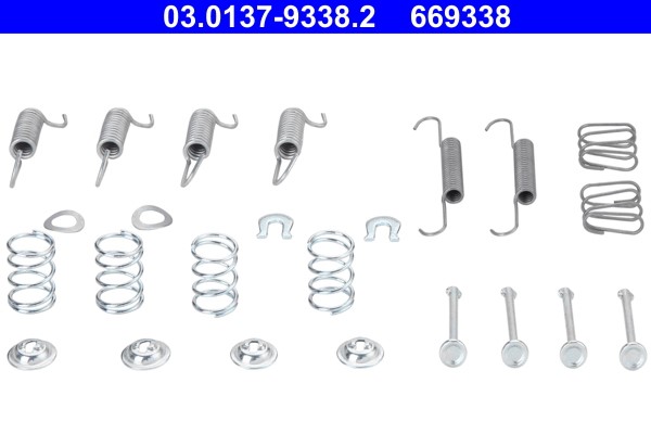 Accessory Kit, parking brake shoes ATE 03.0137-9338.2 2