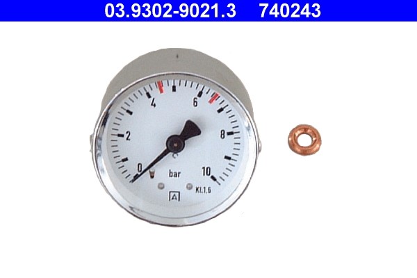 Manometer, filling/bleeding unit (brake hydraulics) ATE 03.9302-9021.3