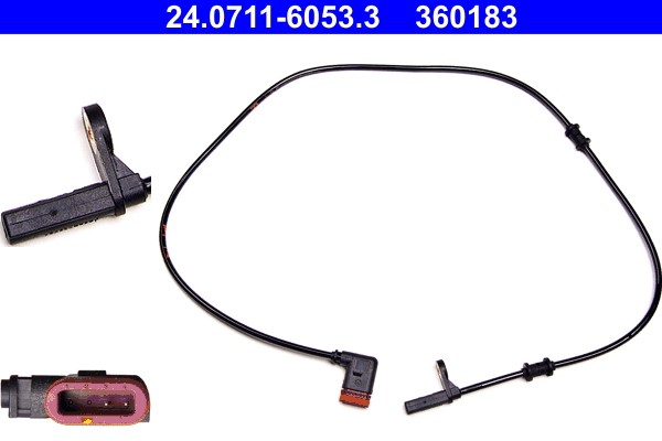 Sensor, wheel speed ATE 24.0711-6053.3