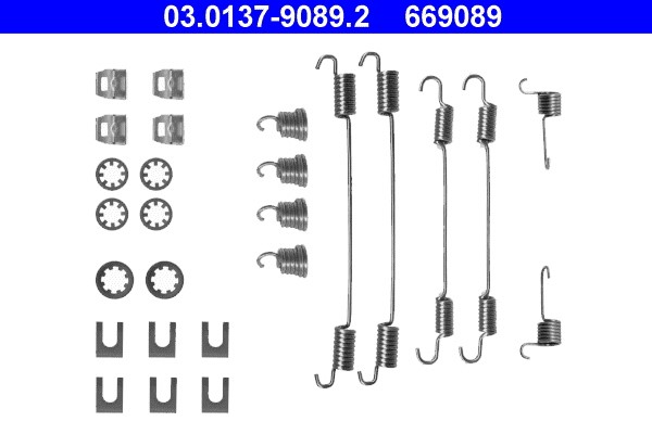 Accessory Kit, brake shoes ATE 03.0137-9089.2