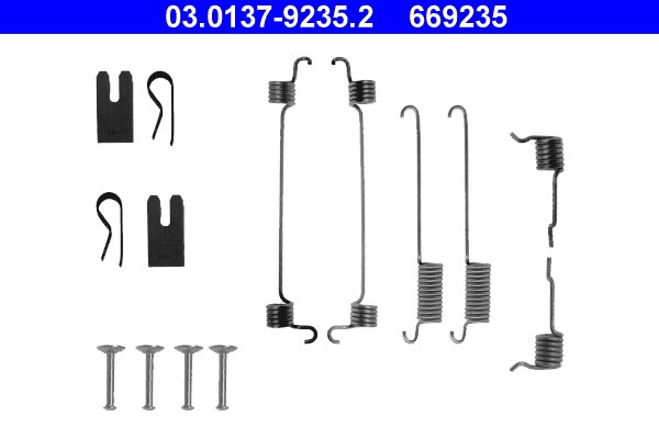 Accessory Kit, brake shoes ATE 03.0137-9235.2