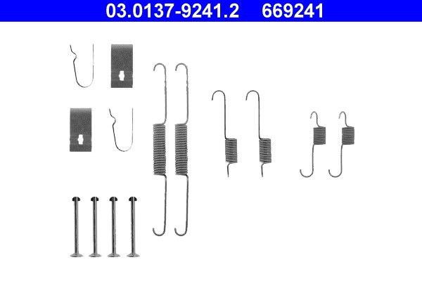 Accessory Kit, brake shoes ATE 03.0137-9241.2