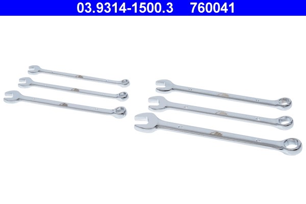 Spanner Set, ring / open ended ATE 03.9314-1500.3