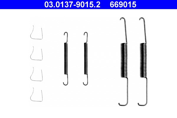 Accessory Kit, brake shoes ATE 03.0137-9015.2