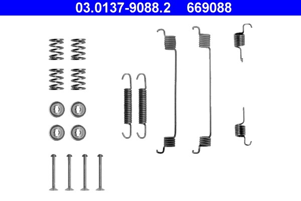 Accessory Kit, brake shoes ATE 03.0137-9088.2