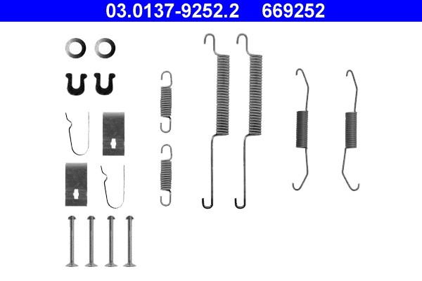 Accessory Kit, brake shoes ATE 03.0137-9252.2