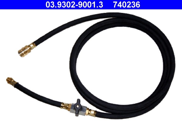 Filler Hose, filling/bleeding unit (brake hydraulics) ATE 03.9302-9001.3