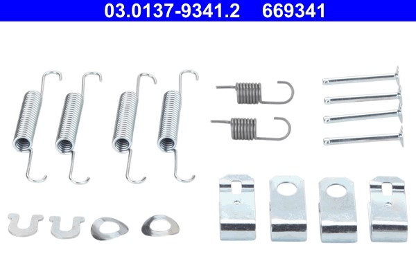 Accessory Kit, parking brake shoes ATE 03.0137-9341.2 2