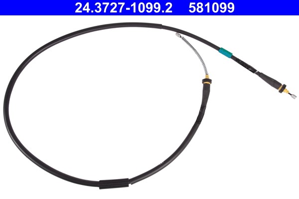 Cable Pull, parking brake ATE 24.3727-1099.2 2