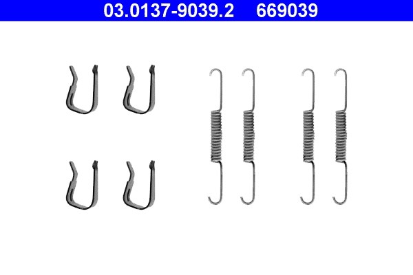 Accessory Kit, brake shoes ATE 03.0137-9039.2