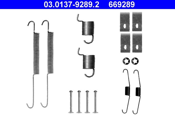 Accessory Kit, brake shoes ATE 03.0137-9289.2