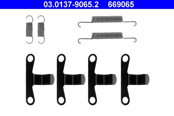 Accessory Kit, parking brake shoes ATE 03.0137-9065.2