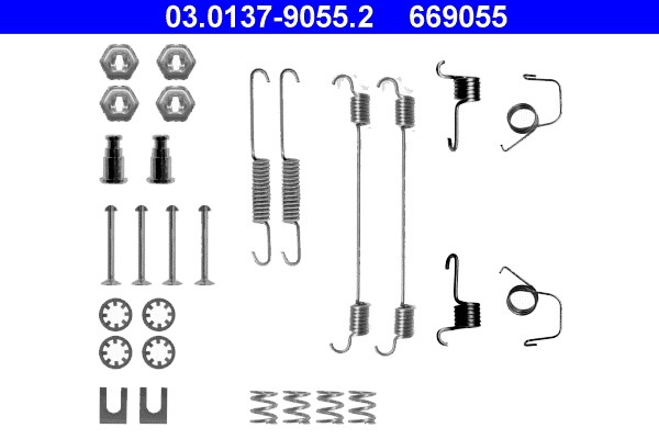 Accessory Kit, brake shoes ATE 03.0137-9055.2