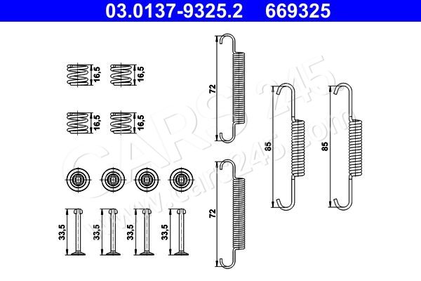 Accessory Kit, parking brake shoes ATE 03.0137-9325.2 2