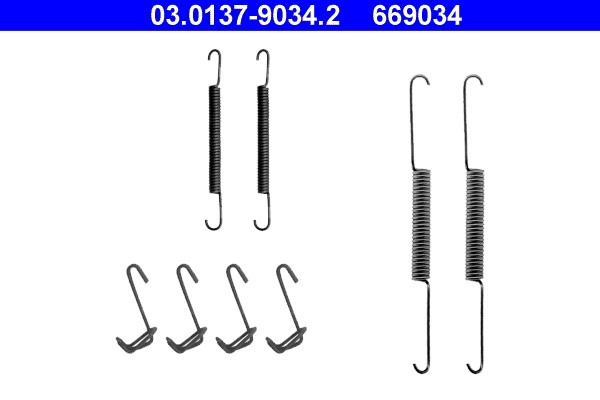Accessory Kit, brake shoes ATE 03.0137-9034.2