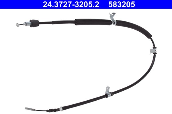 Cable Pull, parking brake ATE 24.3727-3205.2 2