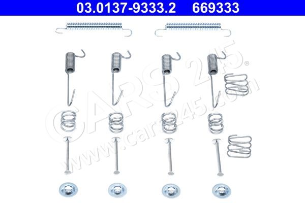 Accessory Kit, parking brake shoes ATE 03.0137-9333.2 3
