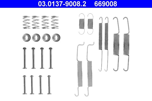 Accessory Kit, brake shoes ATE 03.0137-9008.2