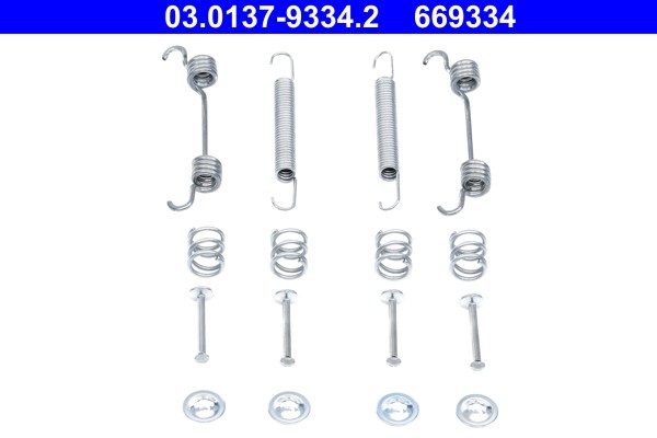 Accessory Kit, parking brake shoes ATE 03.0137-9334.2 2