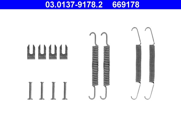 Accessory Kit, brake shoes ATE 03.0137-9178.2