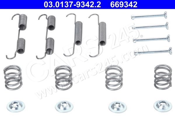Accessory Kit, parking brake shoes ATE 03.0137-9342.2 3