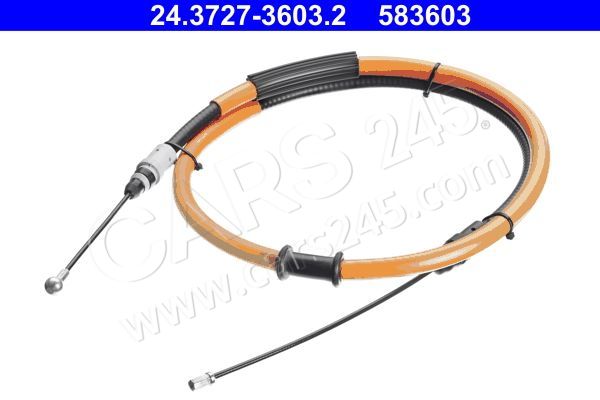 Cable Pull, parking brake ATE 24.3727-3603.2 3