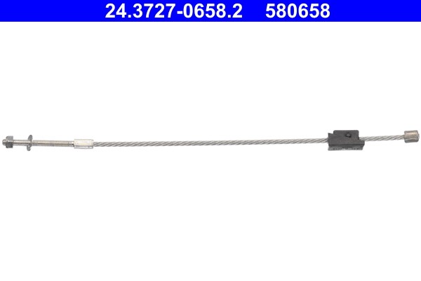 Cable Pull, parking brake ATE 24.3727-0658.2 2
