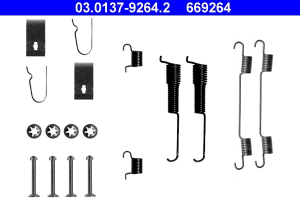 Accessory Kit, brake shoes ATE 03.0137-9264.2
