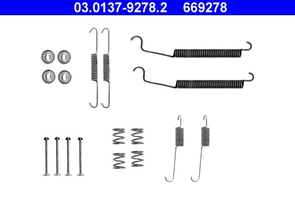 Accessory Kit, brake shoes ATE 03.0137-9278.2