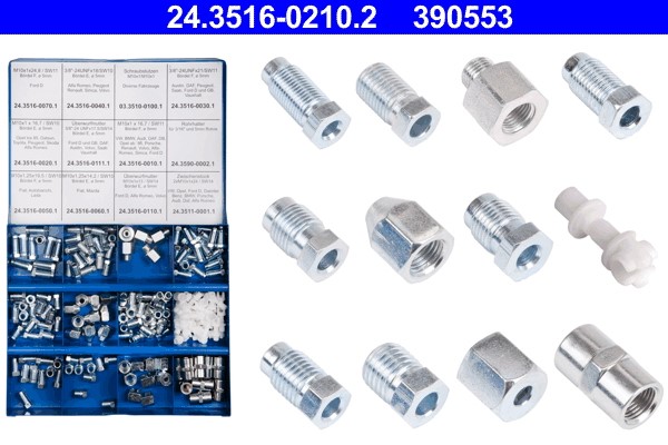 Assortment, fittings ATE 24.3516-0210.2