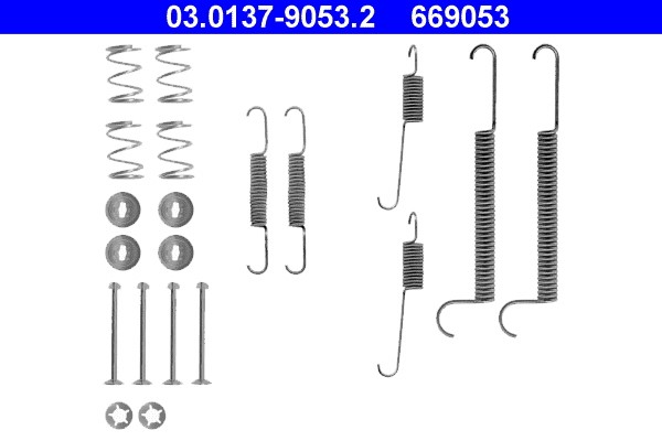 Accessory Kit, brake shoes ATE 03.0137-9053.2