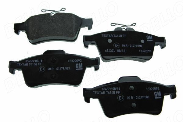 Brake Pad Set, disc brake AUTOMEGA 120009010 4
