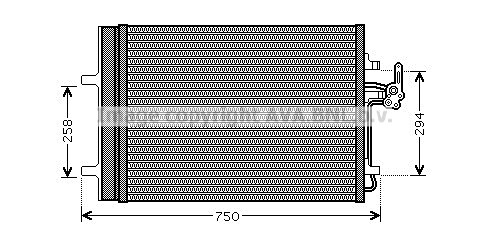 Condenser, air conditioning AVA QUALITY COOLING FDA5427D