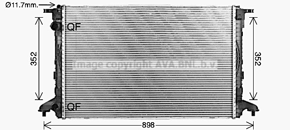 Charge Air Cooler AVA QUALITY COOLING MSA4473