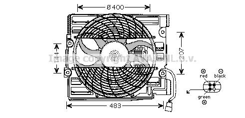 Fan, engine cooling AVA QUALITY COOLING BW7510