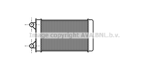 Heat Exchanger, interior heating AVA QUALITY COOLING VN6117