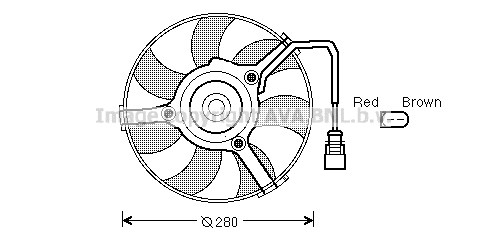 Fan, engine cooling AVA QUALITY COOLING AI7516