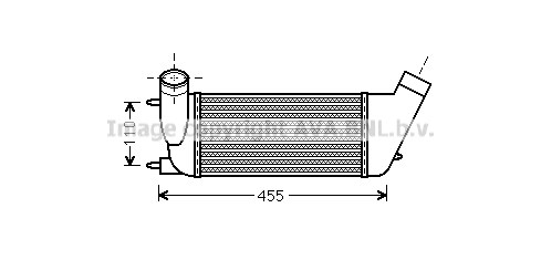 Charge Air Cooler AVA QUALITY COOLING PEA4347