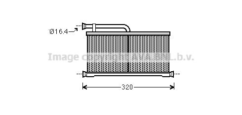 Heat Exchanger, interior heating AVA QUALITY COOLING AIA6397