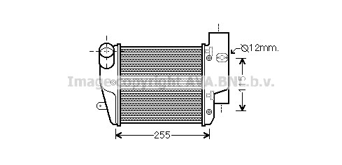 Intercooler, charger AVA QUALITY COOLING AIA4302