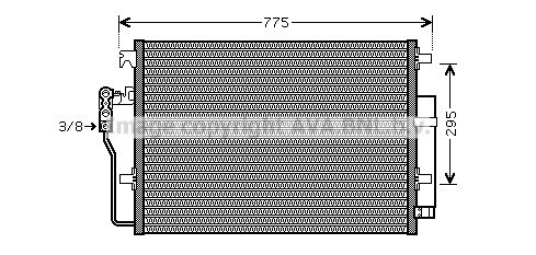 Condenser, air conditioning AVA QUALITY COOLING VNA5277D