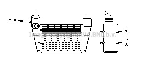 Charge Air Cooler AVA QUALITY COOLING AI4225