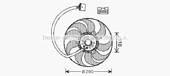Fan, engine cooling AVA QUALITY COOLING VN7522