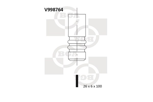 Intake Valve BGA V998764