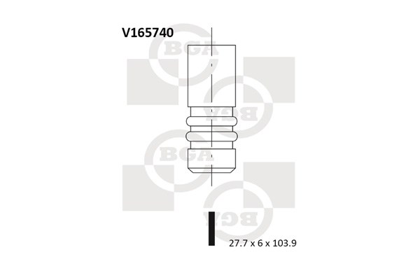 Intake Valve BGA V165740