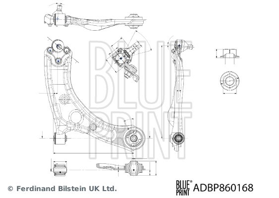 Control/Trailing Arm, wheel suspension BLUE PRINT ADBP860168