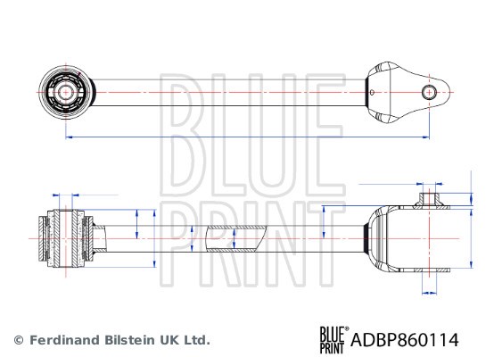 Control/Trailing Arm, wheel suspension BLUE PRINT ADBP860114 3