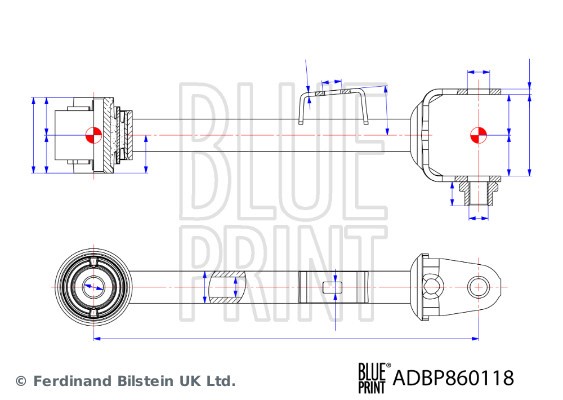 Control/Trailing Arm, wheel suspension BLUE PRINT ADBP860118